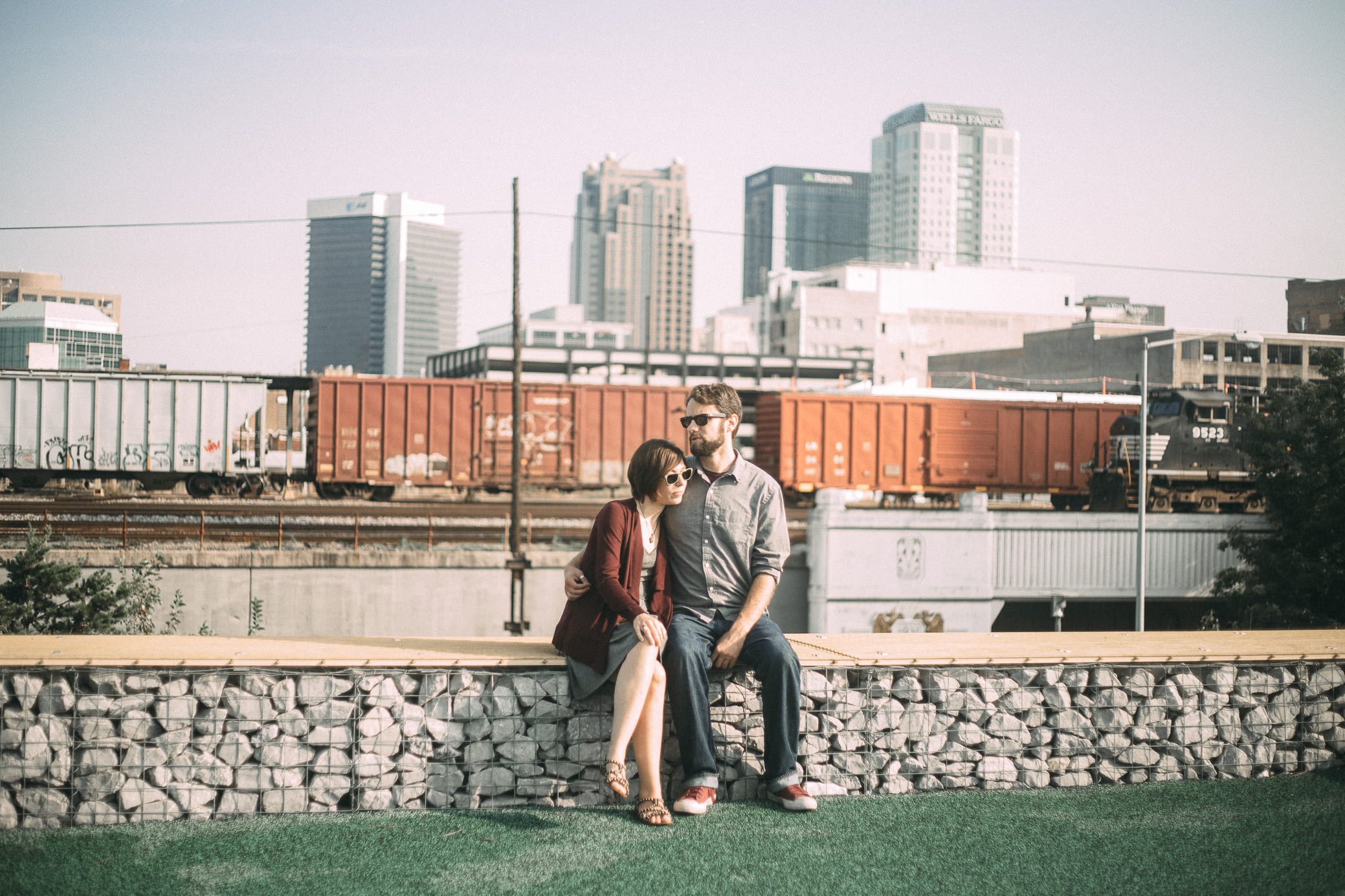 Railroad Park Birmingham Alabama Engagement Photography