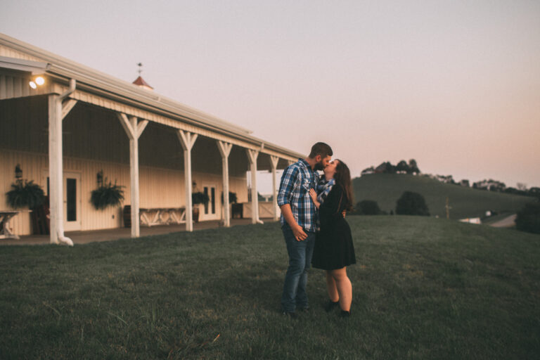 White Dove Barn Beechgrove Tennessee Engagement Session Photography