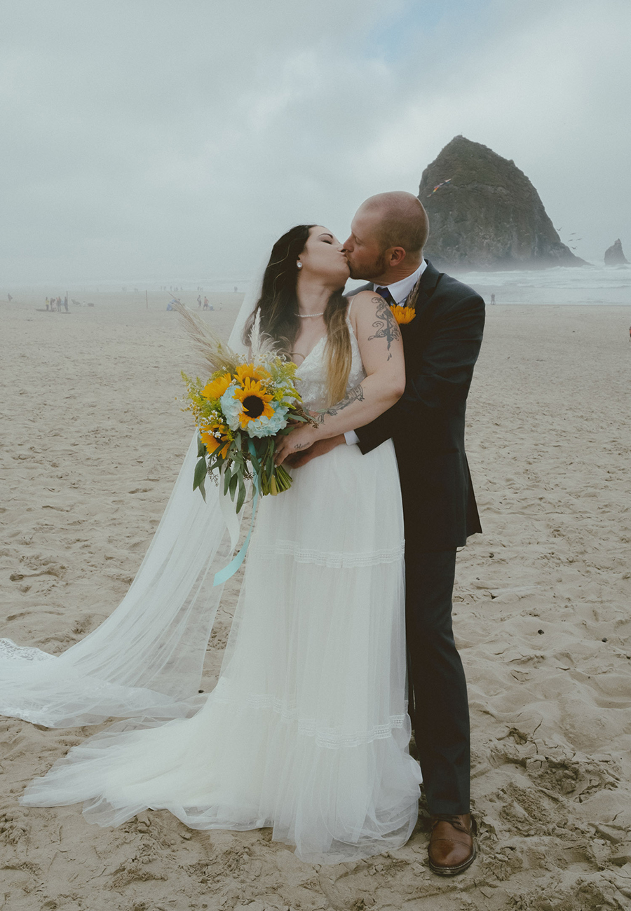 Cape Kiwanda Pacific City Oregon Micro-Wedding Elopement Photography