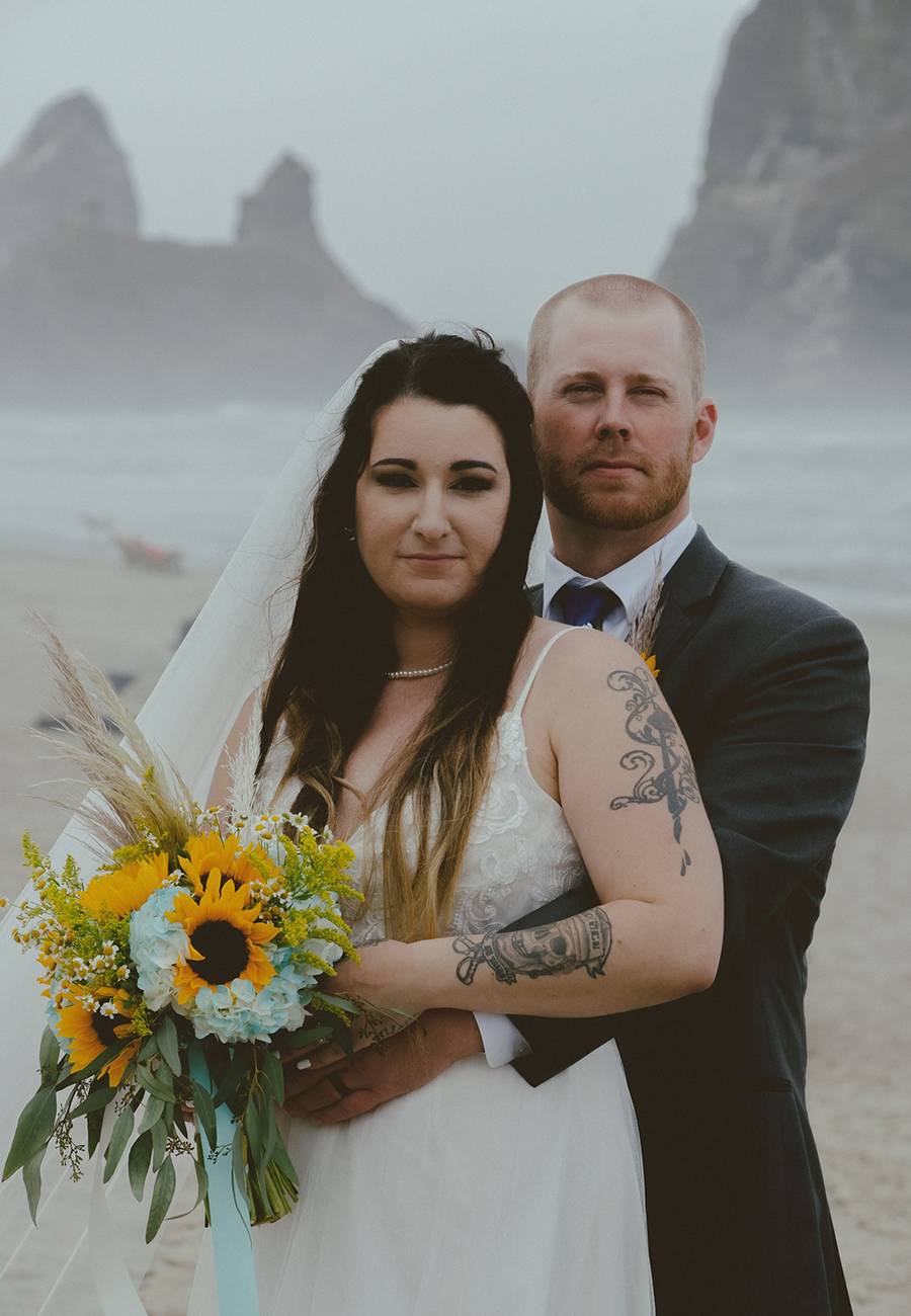 Rockaway Beach Oregon Micro-Wedding Elopement Photography