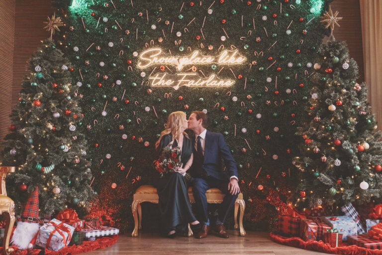 Fairlane Hotel Christmas micro-wedding elopement photography in Nashville, Tennessee