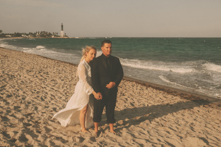 Pompano Beach Florida Hillsboro Lighthouse Wedding Photography